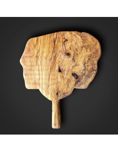 Tabla de madera de olivo tallada a mano 2