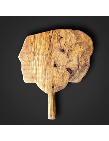 Tabla de madera de olivo tallada a mano